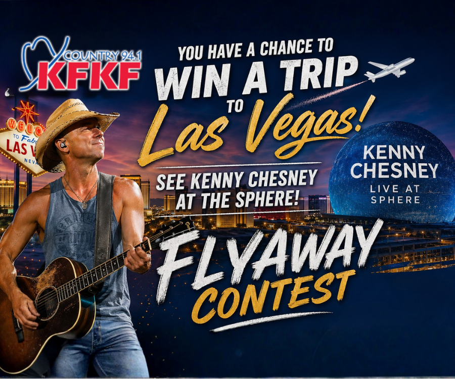 ✈️ KFKF FLYAWAY: SEE KENNY CHESNEY AT SPHERE IN VEGAS! 🎶 – KFKF